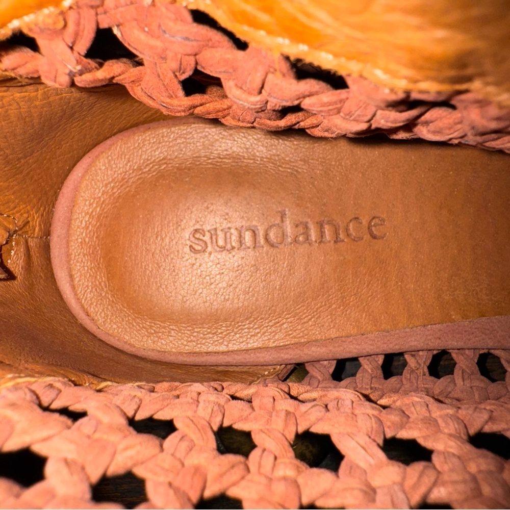 Sundance Woven Open-Toe Sandals in Rose and Cream - Picture 5 of 7